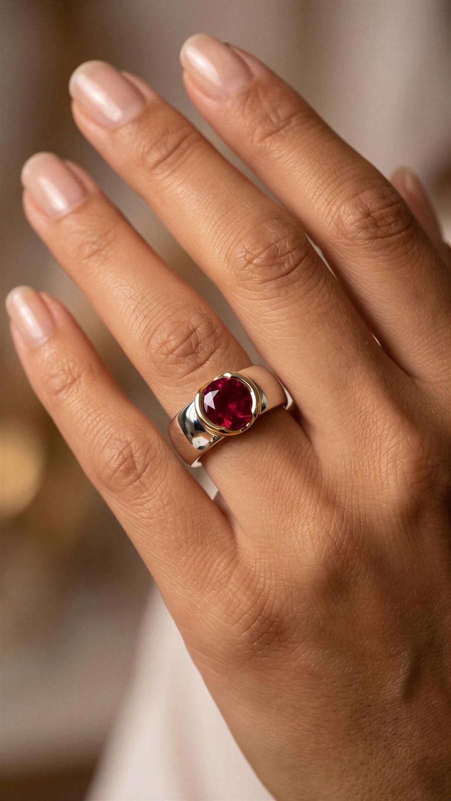 Lioness Solitaire Ring