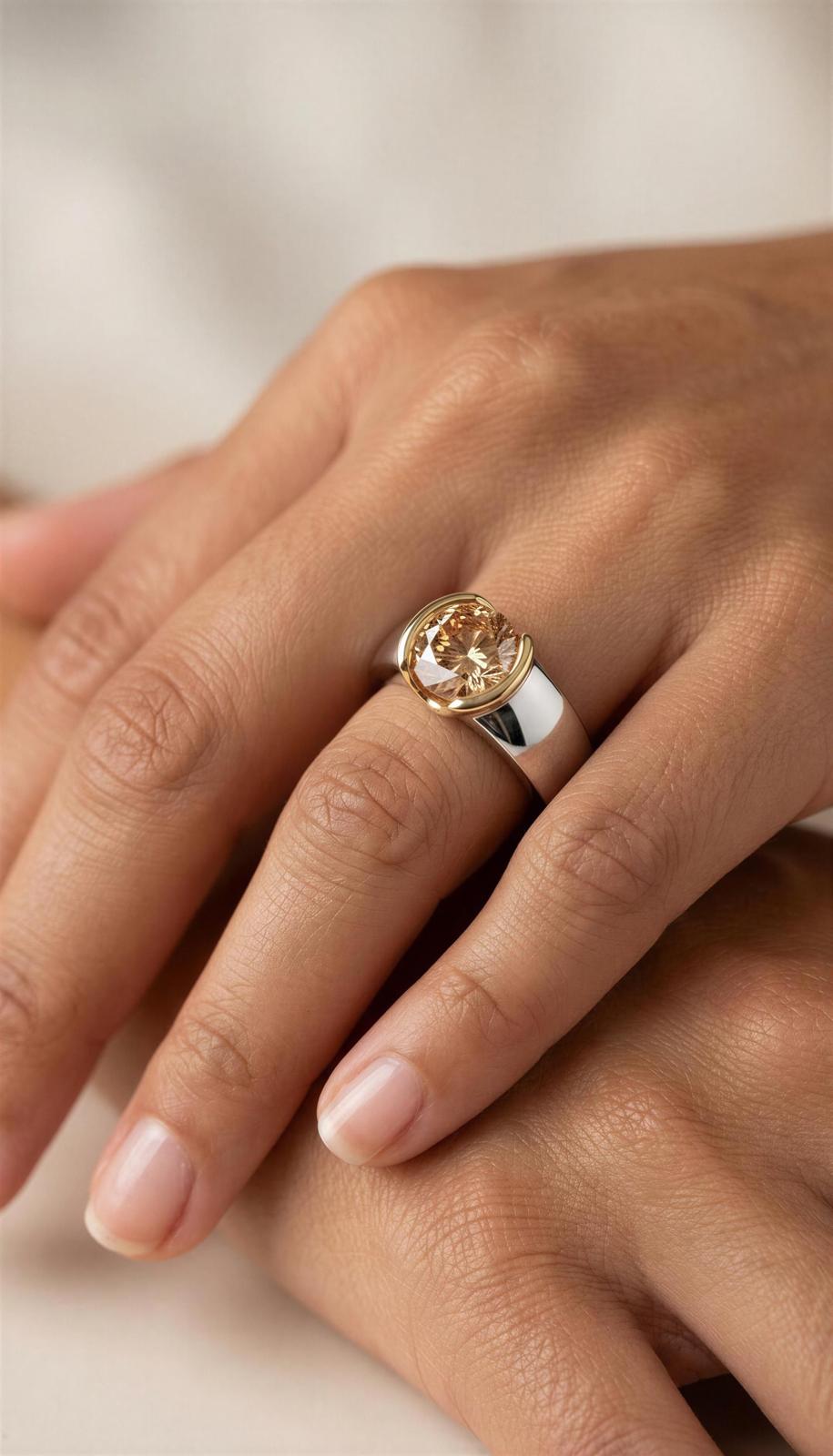 Lioness Solitaire Ring
