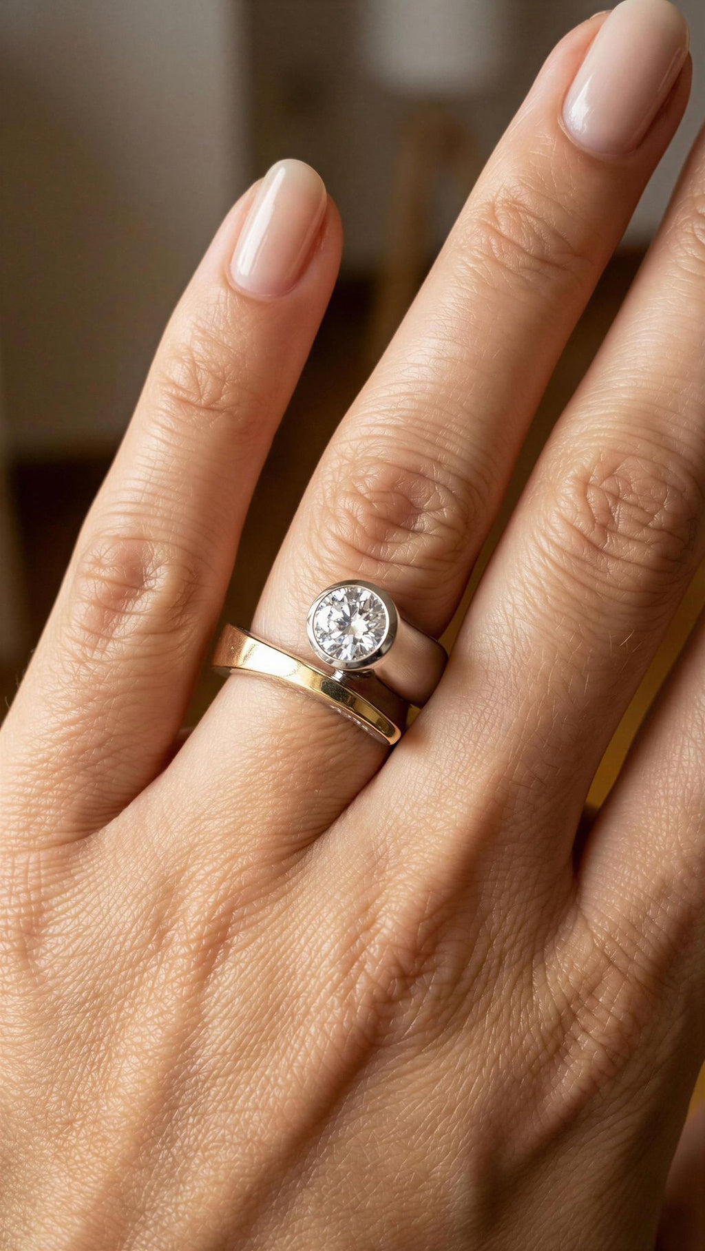 Honey Solitaire Ring