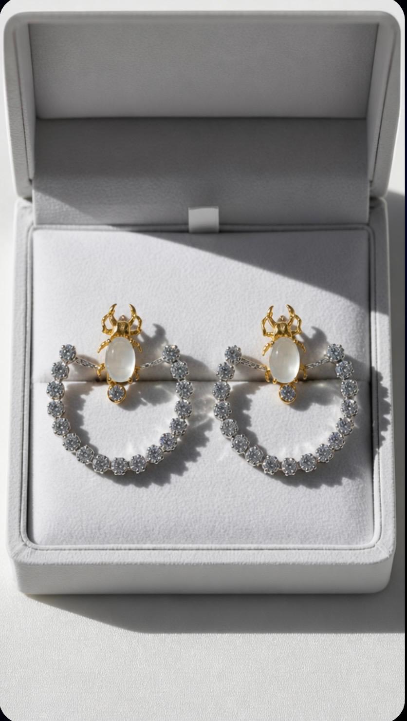 Egyptian Scarab Earrings