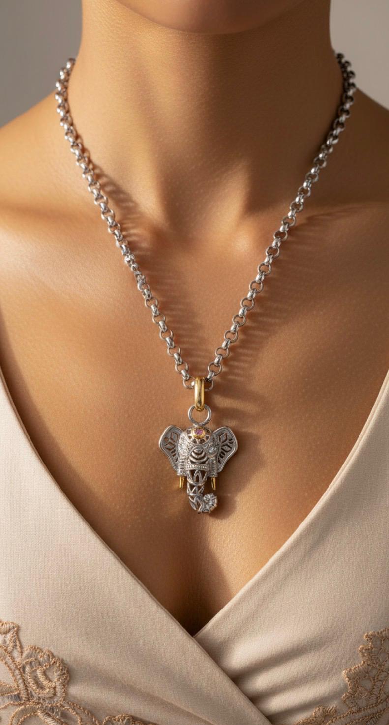 Majestic Elephant Necklace